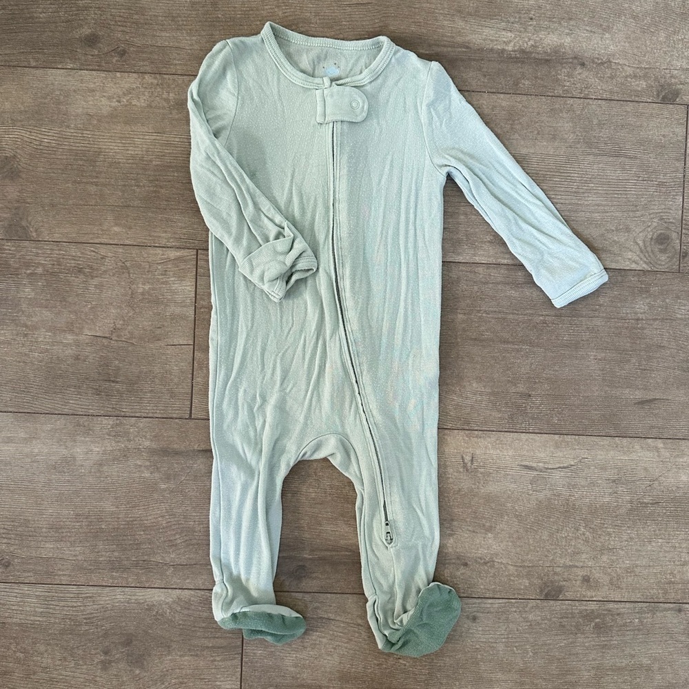 Cloud Island Baby 3-6 months mint zip sleeper footies sleep and play